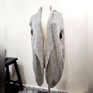 Athleta ribbed sleeveless cardigan sweater